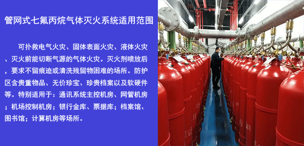 安裝管網式七氟丙烷滅火